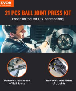 Heavy-Duty Carbon Steel Ball Joint Removal & Installation Tool Set