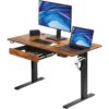 VEVOR Electric Height Adjustable Standing Desk with Drawer