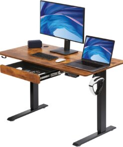 VEVOR Electric Height Adjustable Standing Desk with Drawer