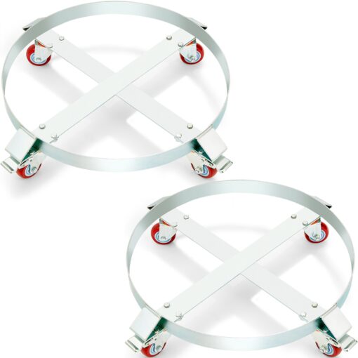 VEVOR 2PCS Heavy Duty 55 Gallon 208 Liter Drum Dolly