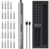VEVOR 4V Mini Electric Screwdriver Set with 26 Magnetic Bits