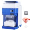 VEVOR Commercial Ice Shaver 120kgHr Ice Crusher Machine 650W with Stainless Steel Blades for Fluffy Shaved Ice