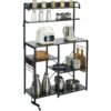 VEVOR 7 Tier Industrial Kitchen Bakers Rack with Power Outlet