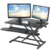 VEVOR 36 Inch 91 cm Two Tier Standing Desk Converter with Pneumatic Lift