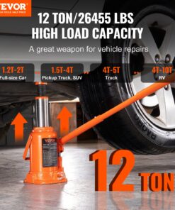 000 lbs) Hydraulic Bottle Jack - 190-355 mm (7.5-14 in) Lifting Range