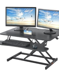 VEVOR 36-Inch (91 cm) Adjustable Two-Tier Standing Desk Converter