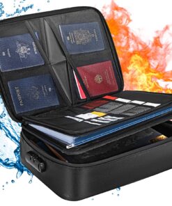 VEVOR Fireproof and Waterproof Document Box with Lock