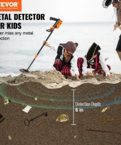 Adjustable 26-36 Inch (66-91 cm) Lightweight Carbon Fiber Gold Detector for Treasure Hunting