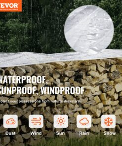 2 x 3 m (6.6 x 9.8 ft) Waterproof and UV-Resistant Patio Enclosure with Reinforced Grommets