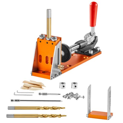 VEVOR Adjustable Pocket Hole Jig Kit with 30 Pieces