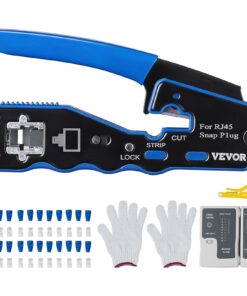 Набор Обжимных инструментов VEVOR RJ45 Ethernet с Устройством для Зачистки Проводов