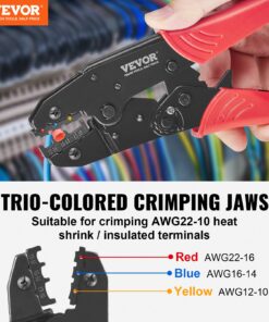 AWG22-10 (0.5-6 mm²) Wire Insulated Terminal Crimper