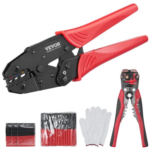 VEVOR Ratcheting Crimping Tool Set with Ergonomic Handle