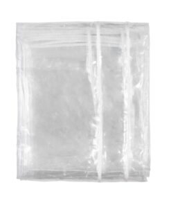VEVOR Clear Vinyl Tarp 2 x 3 m (6.6 x 9.8 ft) - Heavy Duty PVC Waterproof and UV-Resistant Patio Enclosure with Reinforced Grommets