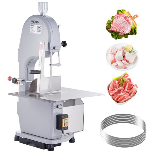 VEVOR 1500W Commercial Stainless Steel Bone and Meat Bandsaw