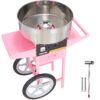 VEVOR 1050W Commercial Cotton Candy Machine with Cart