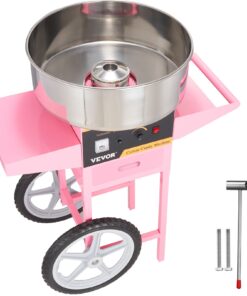 VEVOR 1050W Commercial Cotton Candy Machine with Cart