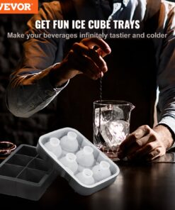 Spherical and Square Molds for Whiskey and Cocktails