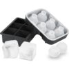 VEVOR Silicone Ice Cube Tray Set with Lid   2 Pack