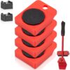 VEVOR 4 Pack Furniture Dolly Set with 4 PP Wheels