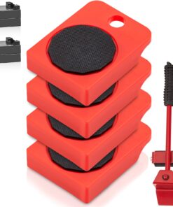 VEVOR 4-Pack Furniture Dolly Set with 4 PP Wheels