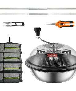 VEVOR Manual Leaf Bowl Trimmer with 40 cm (16 inch) Stainless Steel Blades