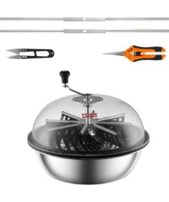 VEVOR 61 cm (24'') Manual Leaf Bowl Trimmer with Stainless Steel Blades