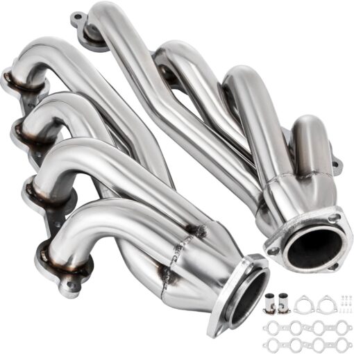 VEVOR Stainless Steel Turbo Exhaust Headers 445mm 1 34 for Chevy LS1 LS2 LS3 LS6 LS10 SUVTruck
