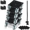 VEVOR Heavy Duty Furniture Dolly Set with 360° Swivel Wheels