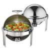VEVOR Stainless Steel Roll Top Chafing Dish Buffet Set