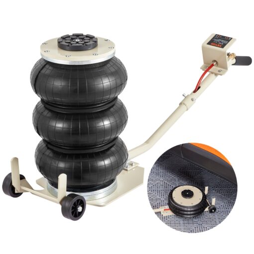 VEVOR 3 Ton 6600 lbs Triple Bag Air Jack with 140 450 mm 55 177 in Lifting Range for Cars and SUVs