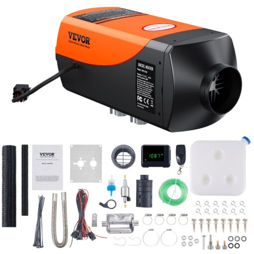 VEVOR 2KW Diesel Air Heater with LCD Display and Remote Control
