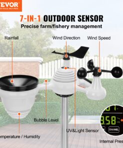Внутренний Наружный Цифровой Погодный монитор для измерения температуры