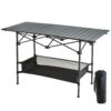 VEVOR Folding Camping Table with Large Storage
