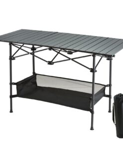 VEVOR Folding Camping Table with Large Storage