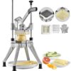VEVOR Heavy Duty Stainless Steel Vegetable and Fruit Chopper with 6mm 14 Blade for Commercial and Home Use   Ideal for French Fries