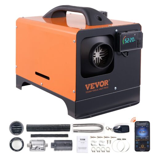 VEVOR 12V 8KW Diesel Air Heater with Bluetooth App and LCD