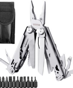 VEVOR 17-in-1 Stainless Steel Multitool Pliers with Safety Lock and Sheath