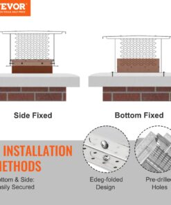 Wind-Resistant & Rust-Proof Fireplace Cover