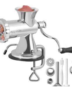 VEVOR Manual Meat Grinder with Suction Cup & Steel Table Clamp