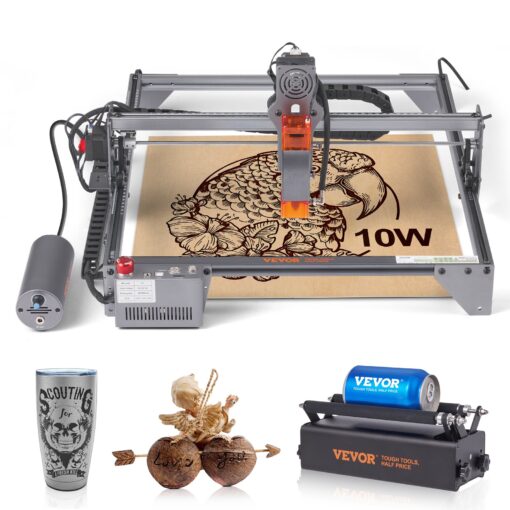 VEVOR 10W Laser Engraver with Rotary Roller