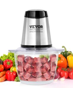 VEVOR 400W Electric Food Processor with 1.2L (5 Cup) Glass Bowl