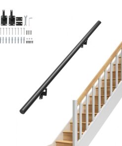 VEVOR 4 ft (1.22 m) Wall Mount Handrail for Indoor and Outdoor Stairs