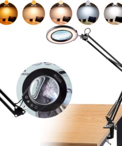 VEVOR 5x Magnifying Glass Lamp with LED Light