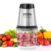 VEVOR 400W Electric Food Processor and Chopper with 600ml 25 Cup BPA Free Glass Bowl and 2 Speeds