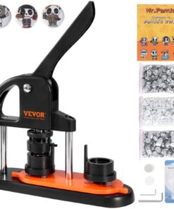 VEVOR 25mm (0.98 inch) Installation-Free Button Maker Machine with Ergonomic Handle