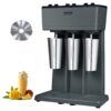 VEVOR Triple Head Stainless Steel Milkshake Maker with 3 Speed Control