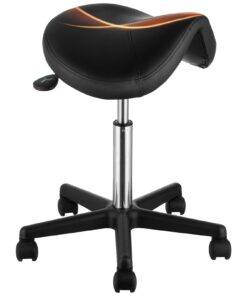 VEVOR Ergonomic Saddle Stool with Wheels