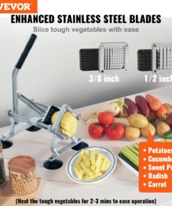 Potato and Vegetable Slicer with Suction Cups for Home and Restaurant Use