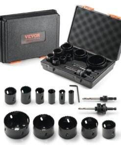 VEVOR 11-Piece Bi-Metal M42 Hole Saw Kit with Quick-Change Arbor